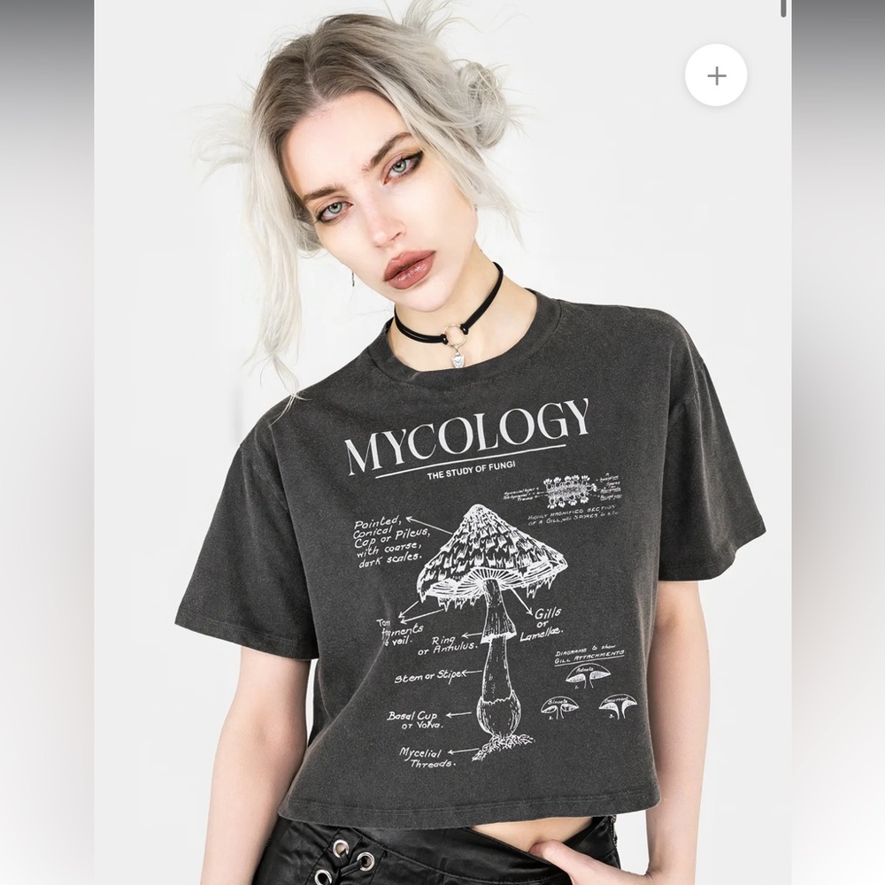 Mycology Boxy Crop T-shirt